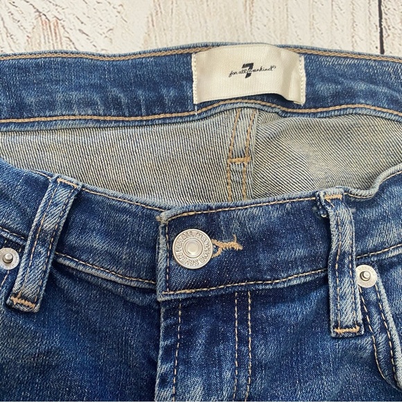 7 For All Mankind Dark Blue Denim Jeans size 30 - Picture 4 of 10